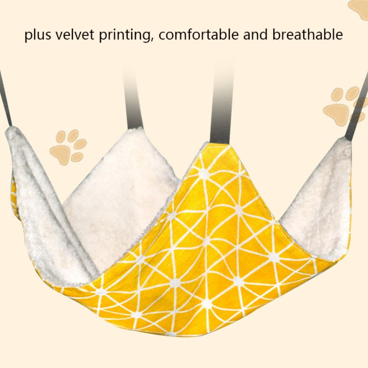 2 PCS PE-160 Canvas Hanging Cat Cage Hammock Adjustable Length Swing Pet Nest, Size: M