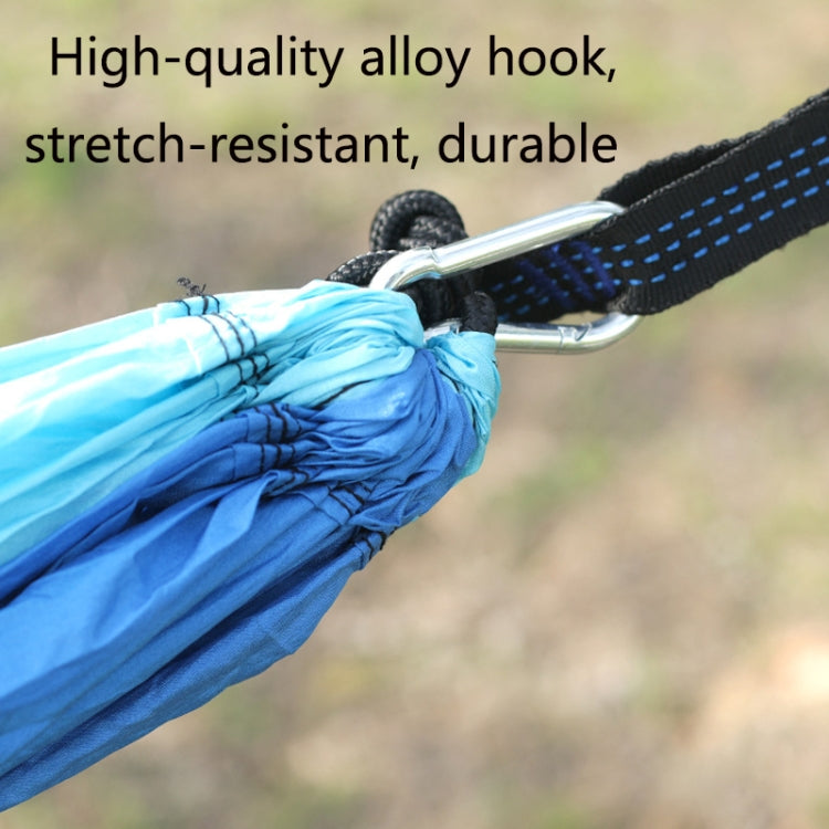 Outdoor Hammock Nylon Parachute Cloth Travel Camping Swing, Style: 2.7m x 1.4m (Red+Sky Blue)