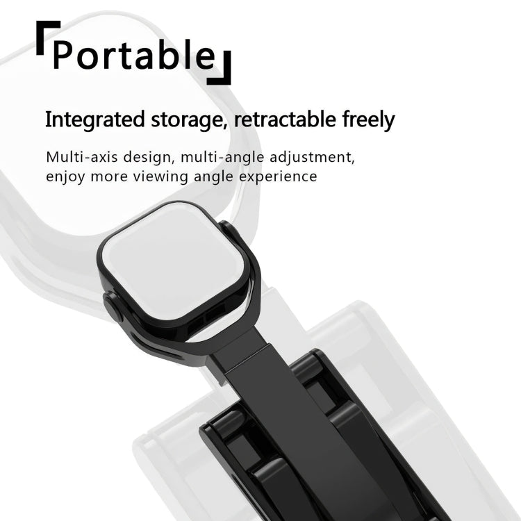 46 LEDs 2000K-5000K Mobile Phone Folding Stand Filling Light For Live Photo Shooting Filling Light Stand
