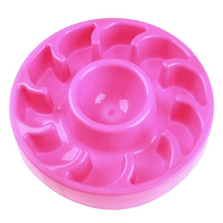 2 PCS Dog Slow Food Bowl Pet Tattoo Deflection Bowl, Specification: Colorful Package