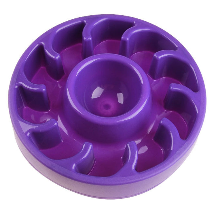 2 PCS Dog Slow Food Bowl Pet Tattoo Deflection Bowl, Specification: Colorful Package