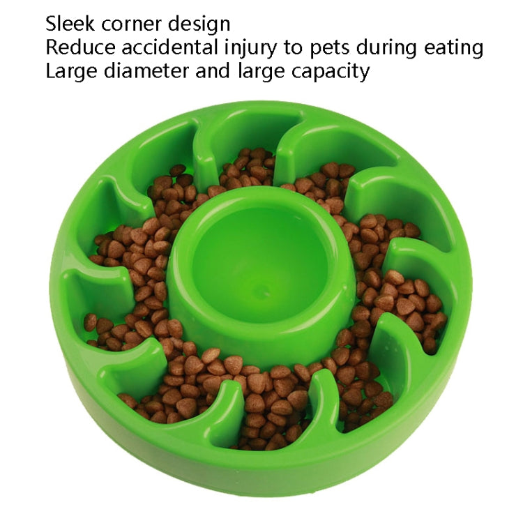 2 PCS Dog Slow Food Bowl Pet Tattoo Deflection Bowl, Specification: Colorful Package