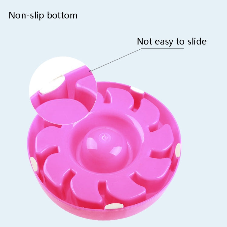2 PCS Dog Slow Food Bowl Pet Tattoo Deflection Bowl, Specification: Colorful Package