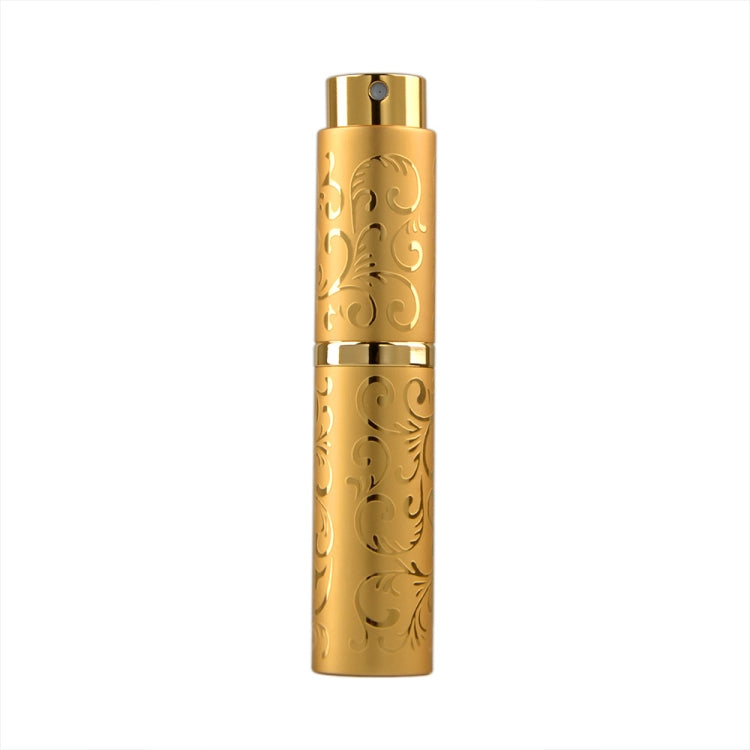 2 PCS Embossed Rotating Perfume Bottle Metal Discharge Bottle Sterilizing Alcohol Spray Bottle, Specification: 10ml