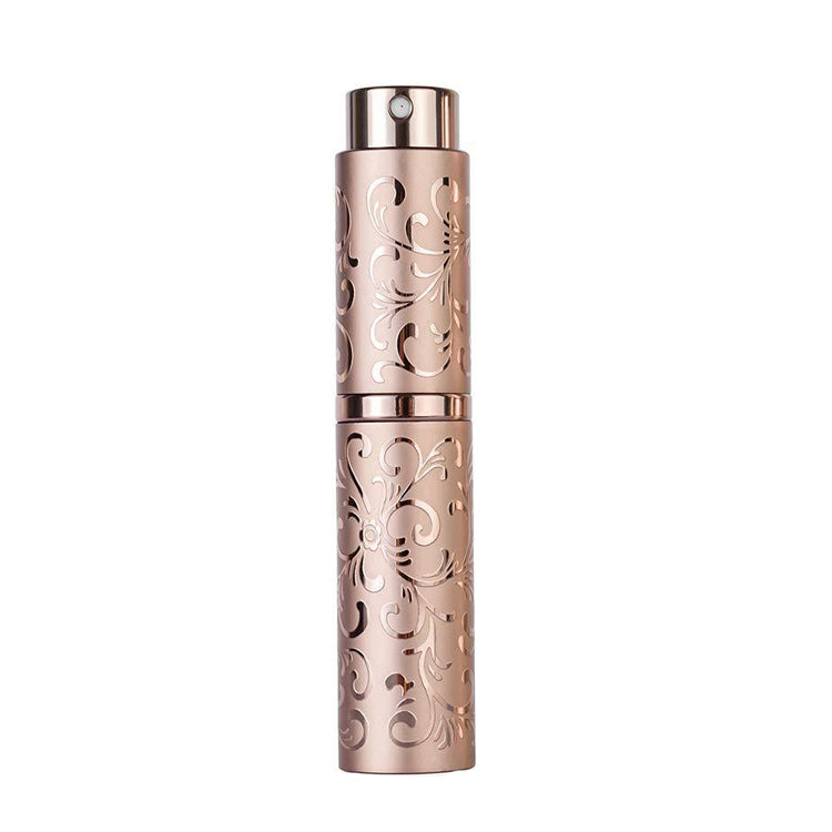 2 PCS Embossed Rotating Perfume Bottle Metal Discharge Bottle Sterilizing Alcohol Spray Bottle, Specification: 10ml