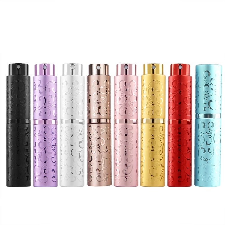 2 PCS Embossed Rotating Perfume Bottle Metal Discharge Bottle Sterilizing Alcohol Spray Bottle, Specification: 10ml
