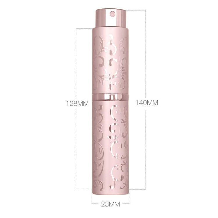 2 PCS Embossed Rotating Perfume Bottle Metal Discharge Bottle Sterilizing Alcohol Spray Bottle, Specification: 10ml