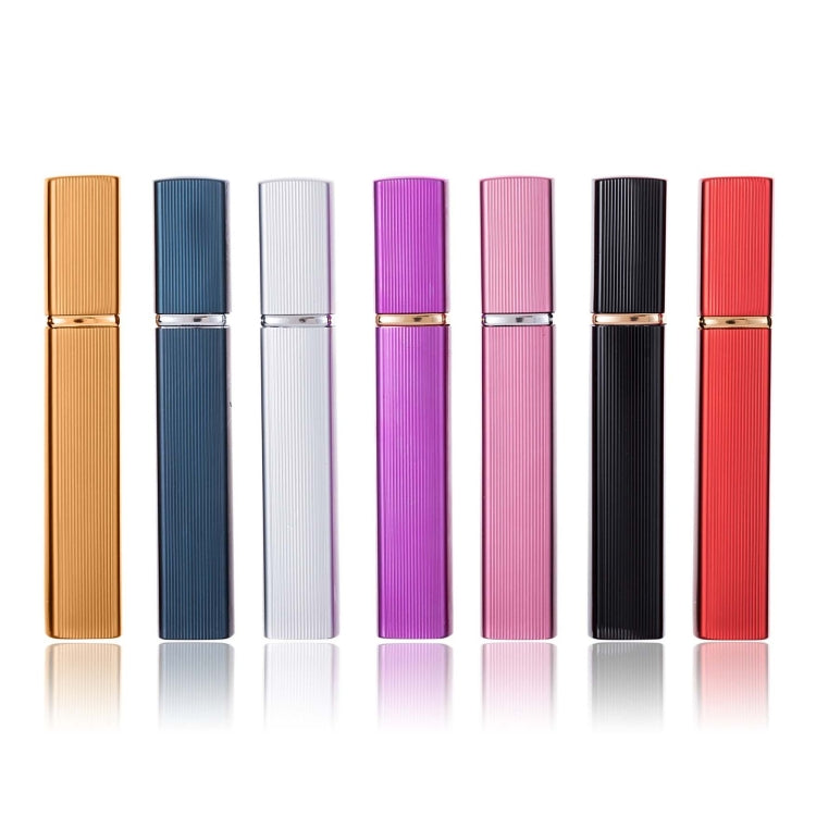 7 PCS 12ml Aluminum Perfume Bottle Metal Discharge Bottle Convenient Travel Square Spray Bottle