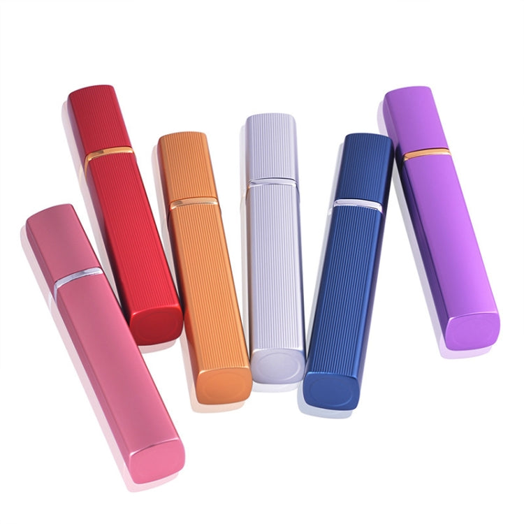 7 PCS 12ml Aluminum Perfume Bottle Metal Discharge Bottle Convenient Travel Square Spray Bottle