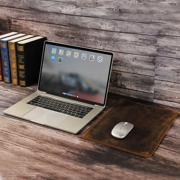 CONTACTS FAMILY CF2031 Vertical Crazy Horse Leather Laptop Linner Bag For MacBook Pro 15.4 inch