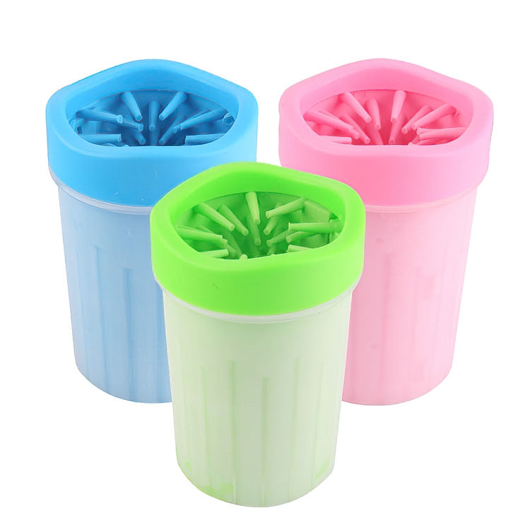 BG-W076 Cat And Dog Foot Washing Cup Outdoor Portable Pet Silicone Foot Washing Device, Specification: Large Blue