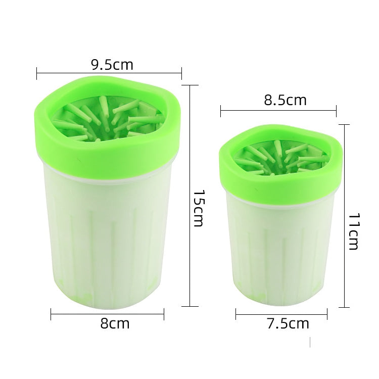 BG-W076 Cat And Dog Foot Washing Cup Outdoor Portable Pet Silicone Foot Washing Device, Specification: Large Blue