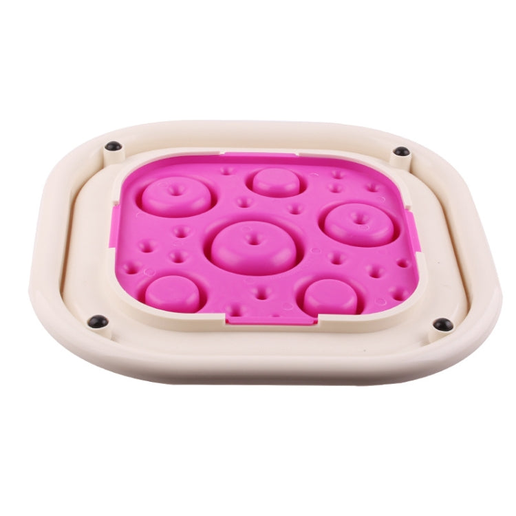 BG-W317 Pet Plastic Slow Food Anti-Choke Bowl Cat And Dog Food Bowl Color Random Delivery