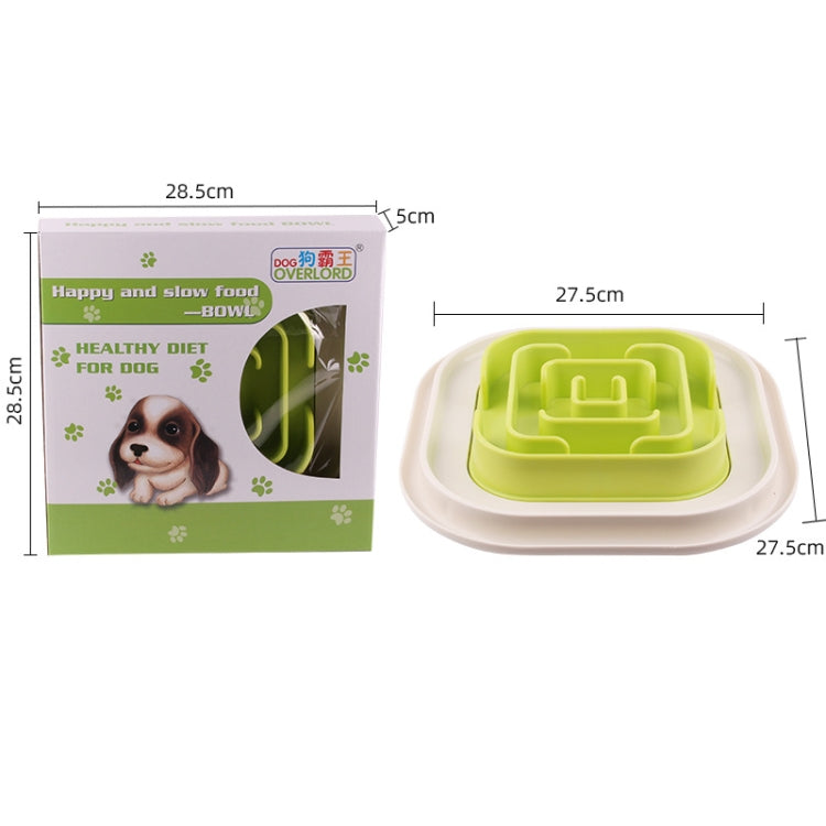 BG-W317 Pet Plastic Slow Food Anti-Choke Bowl Cat And Dog Food Bowl Color Random Delivery
