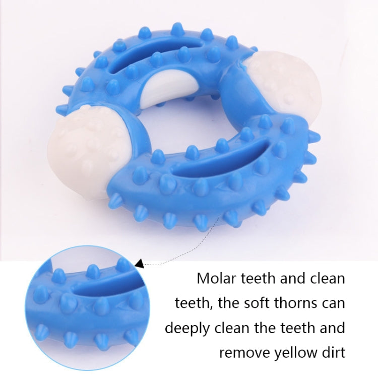 2 PCS BG-W177 Pet Toys Chew-Resistant Teeth Teeth Cleaning Dog Toys, Colorï¼š Blue