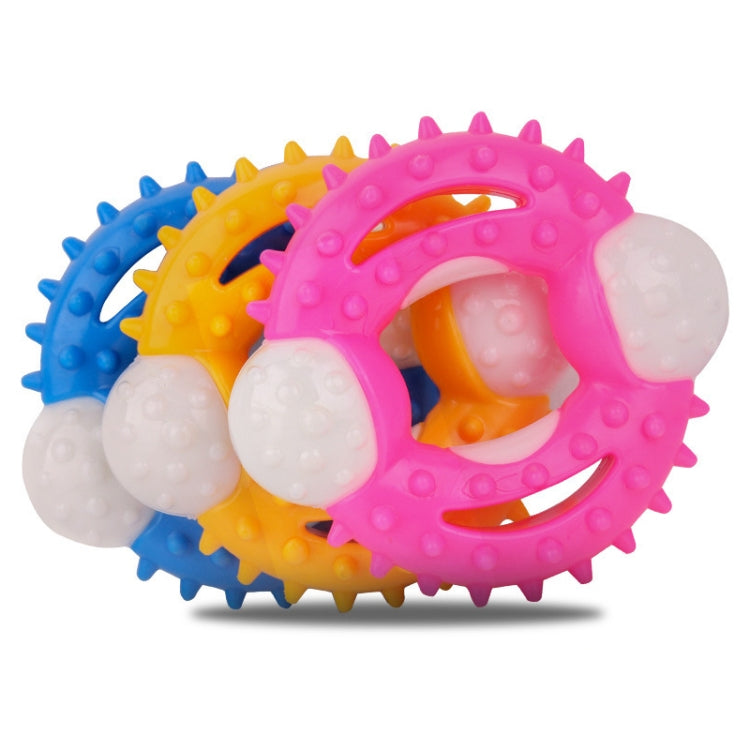 2 PCS BG-W177 Pet Toys Chew-Resistant Teeth Teeth Cleaning Dog Toys, Colorï¼š Yellow
