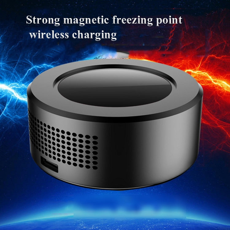 15W Max Magnetic Charging Semiconductor Cooling Radiator Wireless Charger(Black)