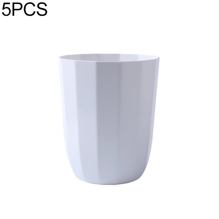 5 PCS Home Living Room Bedroom Creative Paper Basket Kitchen Bathroom Trash Can