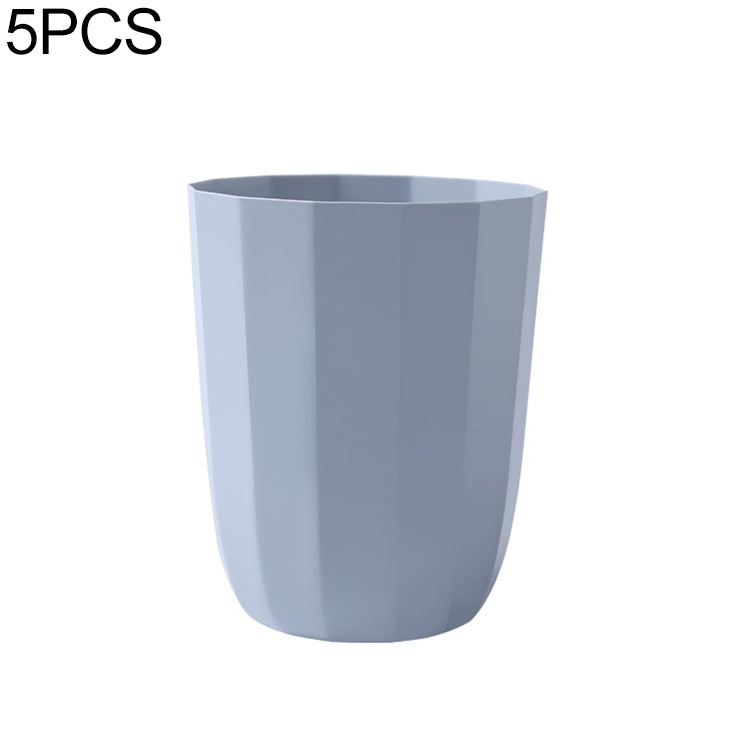 5 PCS Home Living Room Bedroom Creative Paper Basket Kitchen Bathroom Trash Can