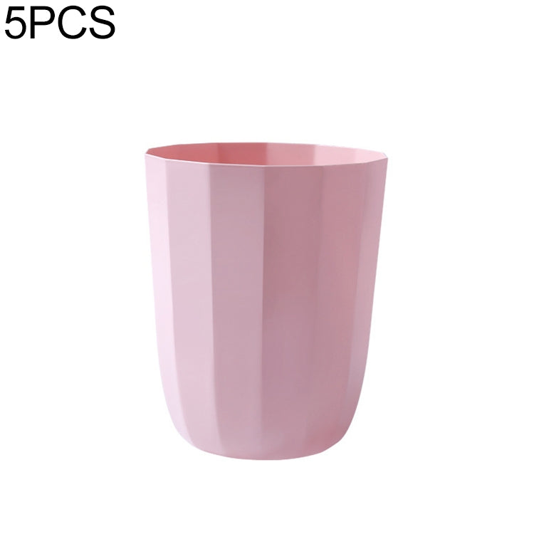 5 PCS Home Living Room Bedroom Creative Paper Basket Kitchen Bathroom Trash Can