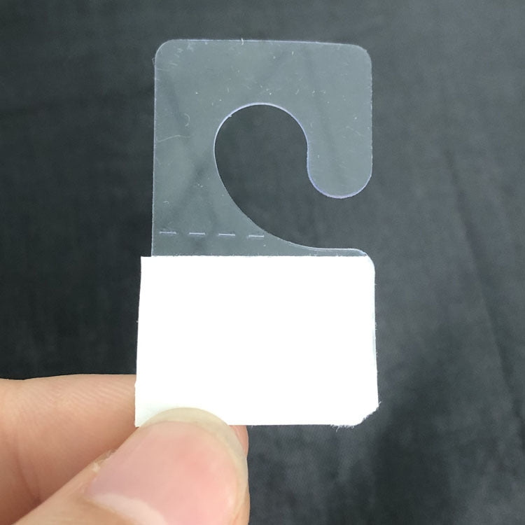 500 PCS Question Mark Hook Self-Adhesive Hook, Specification: 33x45mm(Transparent)