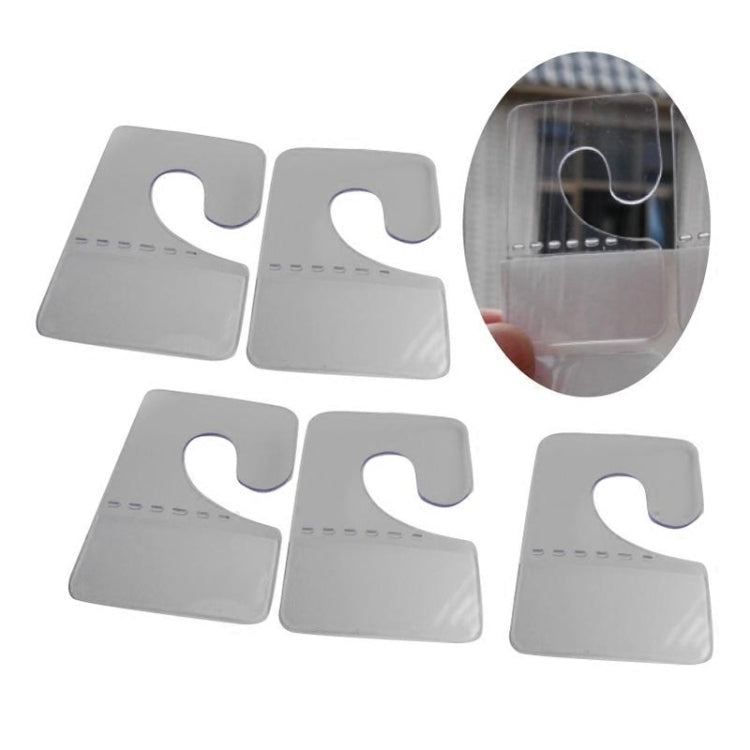 500 PCS Question Mark Hook Self-Adhesive Hook, Specification: 33x45mm(Transparent)