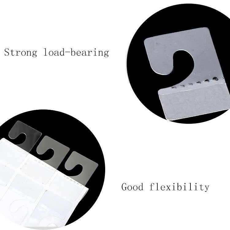 500 PCS Question Mark Hook Self-Adhesive Hook, Specification: 33x45mm(Transparent)