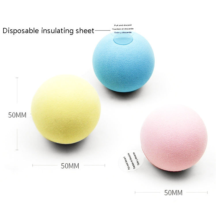 3 PCS Funny Cat Toy Ball Simulation Animal Vocal Ball, Specification: EVA Material(Pink+Blue+Yellow)