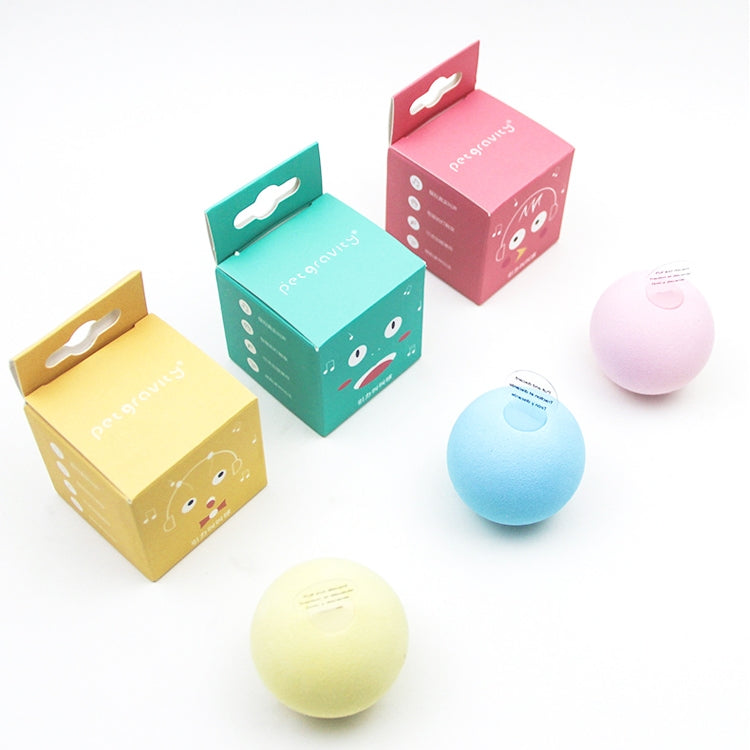 3 PCS Funny Cat Toy Ball Simulation Animal Vocal Ball, Specification: Wool Material(Pink+Blue+Yellow)