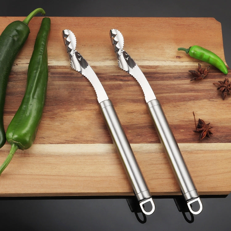 3 PCS Stainless Steel Pepper Core Remover Tomato Core Remover