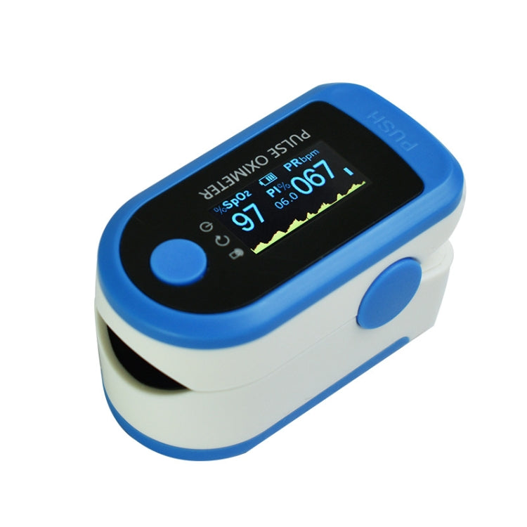 LX1026 Bluetooth Fingertip Oximeter APP Background Monitoring Pulse Heart Rate Meter Oximetry Monitor( Blue)