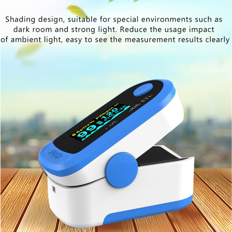 LX1026 Bluetooth Fingertip Oximeter APP Background Monitoring Pulse Heart Rate Meter Oximetry Monitor( Blue)