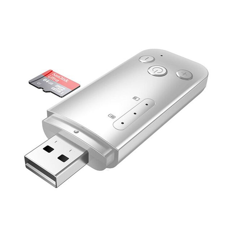 D90 USB Dual Output Bluetooth 5.0 Adapter 2 In 1 Audio Receiving Transmitter (White)