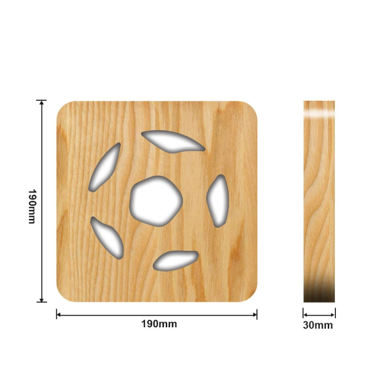 FS-T1992W 2.5W Football Shape Solid Wood Table Lamp LED Night Light(Warm White Light)