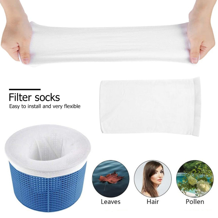 30 PCS Nylon Mesh Pool Skimmer Socks Swimming Pool Garbage Filter Socks