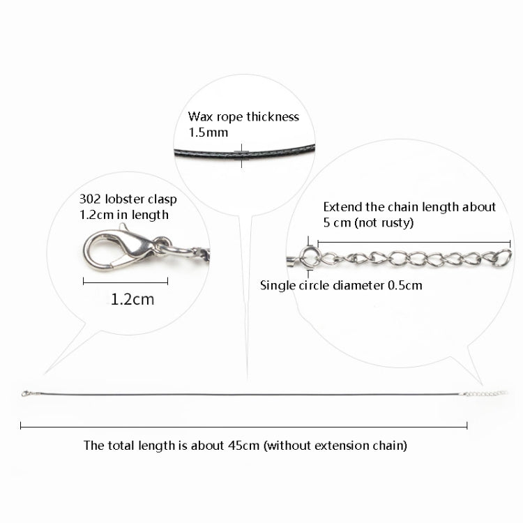100 PCS Crystal Pendant Necklace Rope Jewelry Lanyard