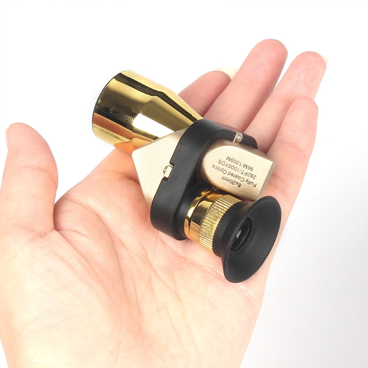 8x20 Corner Telescope Pocket Mini High List Binoculars, Specification: Golden