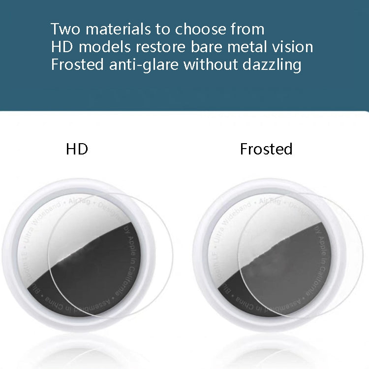 50 Pairs Frosted Front + Back Hydrocoagulant Film Protective Film For AirTag