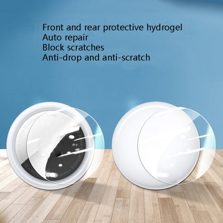 50 Pairs Frosted Front + Back Hydrocoagulant Film Protective Film For AirTag
