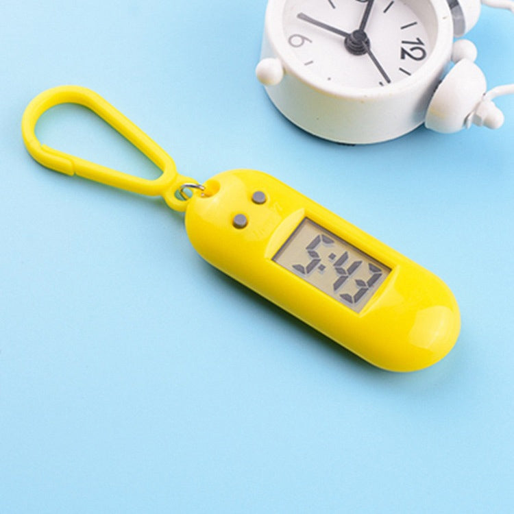 20 PCS Y01 Student Exam Electronic Watch Backpack Hanging Watch with Keychain, Random Color Delivery, Style: Round Sleek