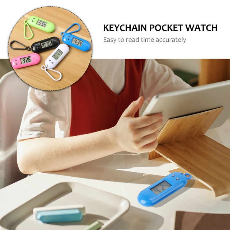 20 PCS Y01 Student Exam Electronic Watch Backpack Hanging Watch with Keychain, Random Color Delivery, Style: Round Sleek