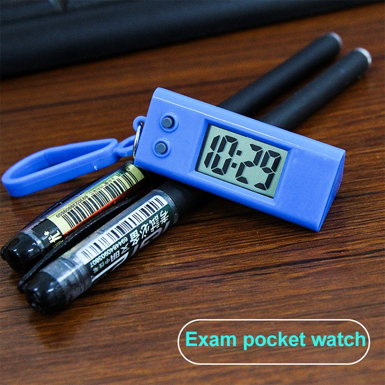 Y01 Student Exam Electronic Watch Backpack Hanging Watch with Keychain, Random Color Delivery, Style: Triangle