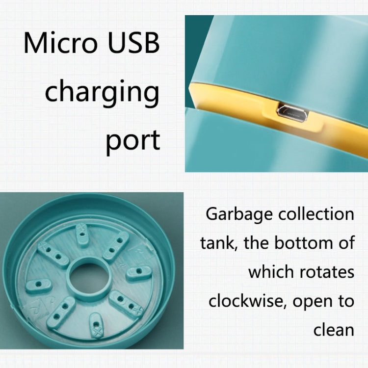 Desktop Vacuum Cleaner Eraser Keyboard Cleaner USB Child Automatic Dust Removal Machine(White)