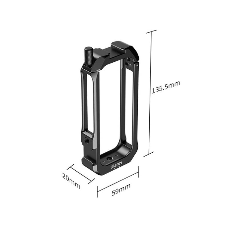 Ulanzi 360 One X 2 Metal Camera Vertical Cage Protection Frame with Cold Shoe for Insta360 One X-2