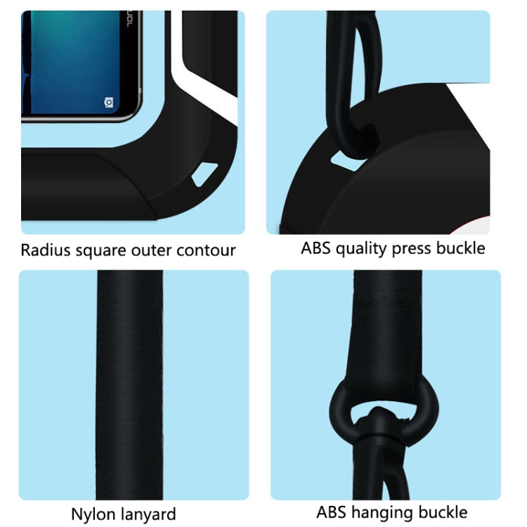 XSFSD-02 TPU Waterproof Mobile Phone Bag Diving Cover Outdoor Transparent Photo Swimming Bag(Black)