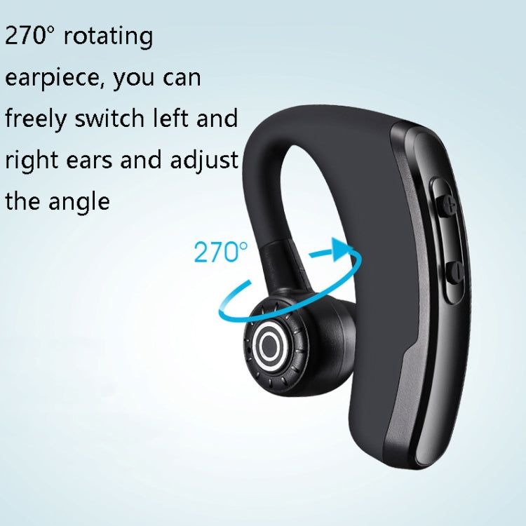 P11 Long Standby Ear-mounted Bluetooth 5.0 Earphone Stereo Sports Anti-Sweat Wireless Headphone(Black)