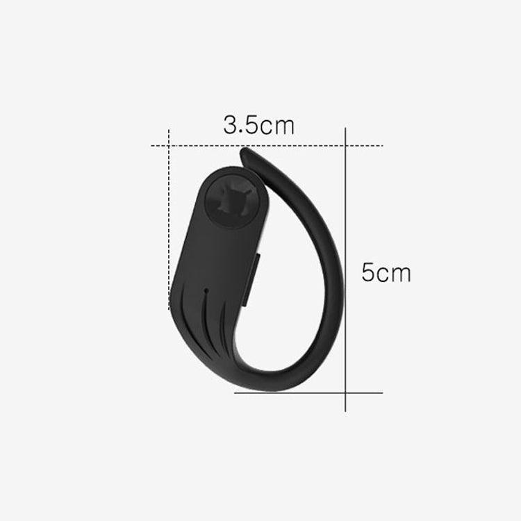 B1 TWS Ear-mounted Bluetooth 5.0 Headset Sports Sweat-Proof Wireless Headphones, Style: Black with LED Display
