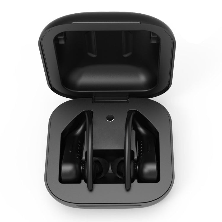 B1 TWS Ear-mounted Bluetooth 5.0 Headset Sports Sweat-Proof Wireless Headphones, Style: Black