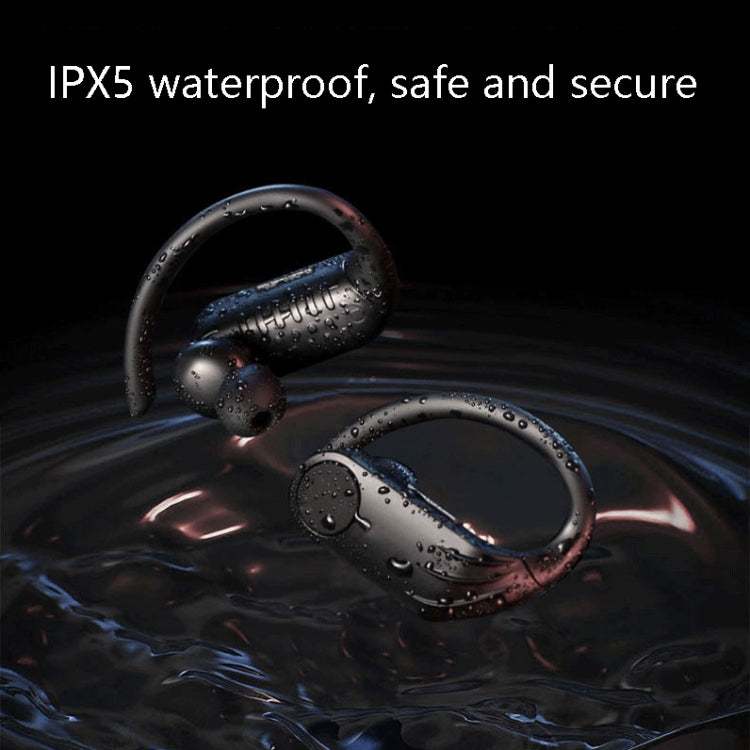 B1 TWS Ear-mounted Bluetooth 5.0 Headset Sports Sweat-Proof Wireless Headphones, Style: Single+Charge Base