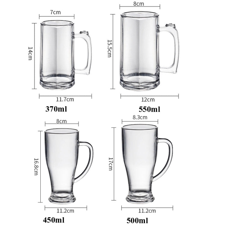 500ml No. 8   Cup  Acrylic Beer Glass KTV Bar Beer Glass